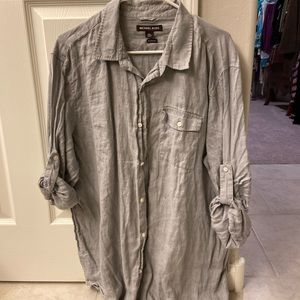 Plus size MK button Down